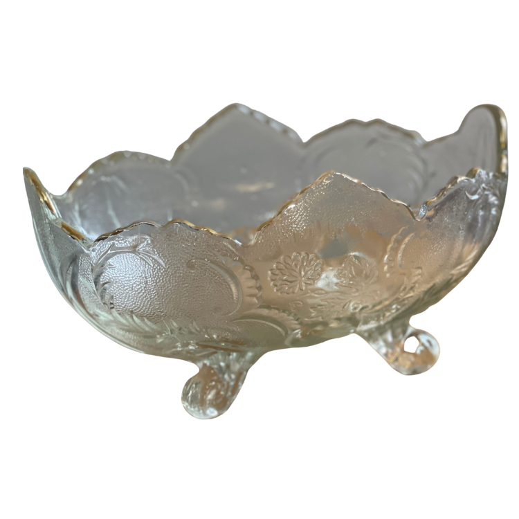 Jeannette Glass Lombardi Footed Bowl
