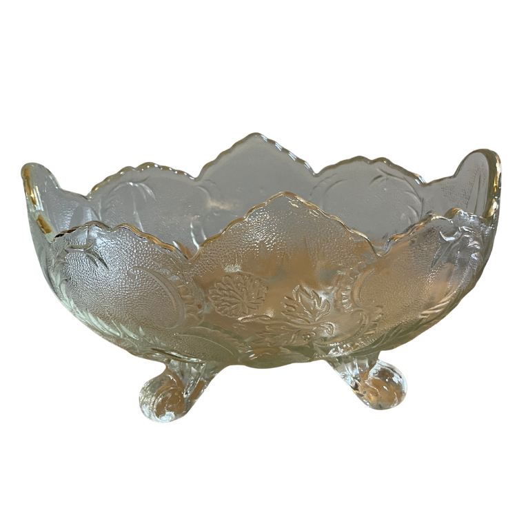 Jeannette Glass Lombardi Footed Bowl