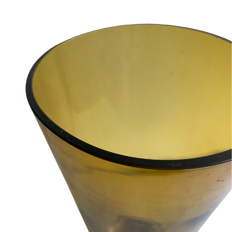 Vintage amber glass vase