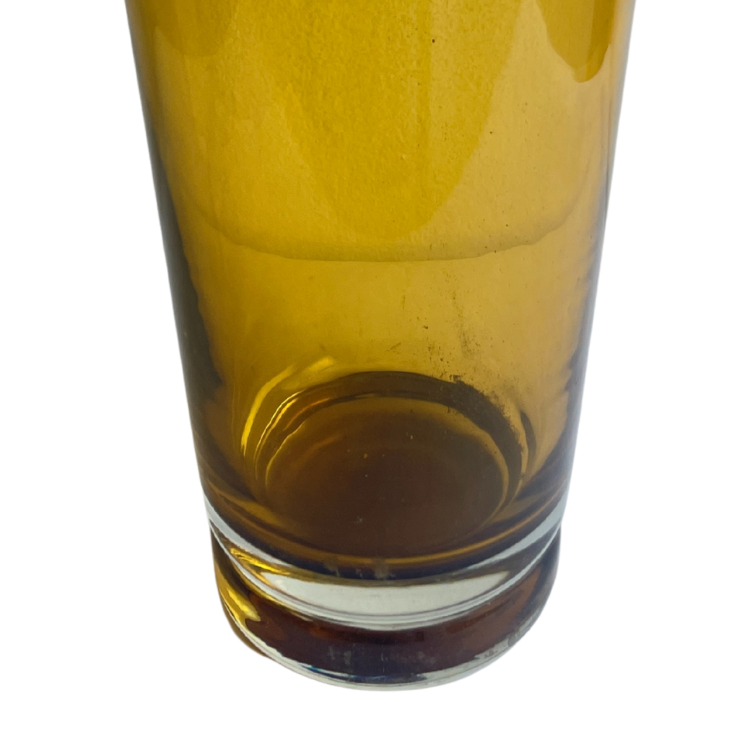 Vintage amber glass vase