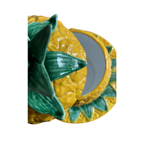 Portuguese Majolica-style Pineapple Jar