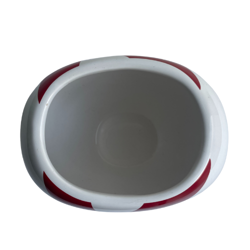 Vintage Peppermint Swirl Pot