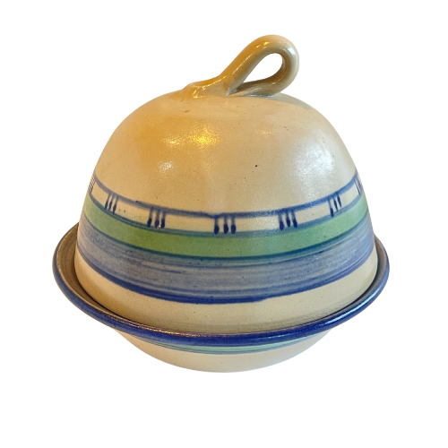 Studio Pottery Ceramic Butter Dish with Lid