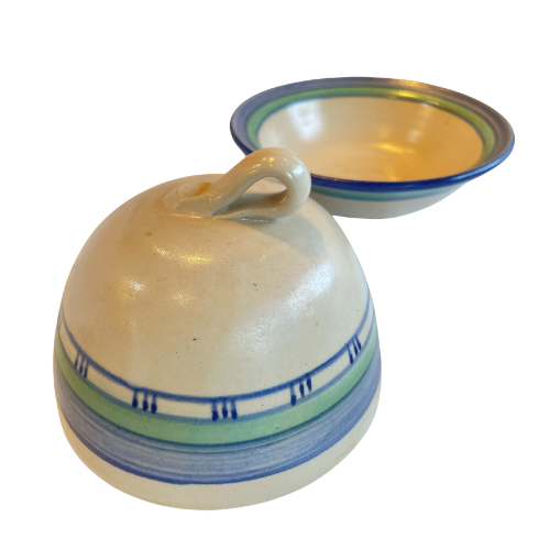 Studio Pottery Ceramic Butter Dish with Lid