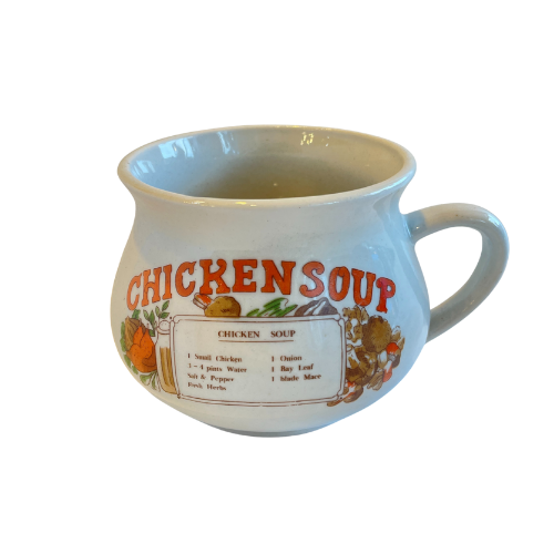 Vintage Recipe Soup Mugs (set of 2)