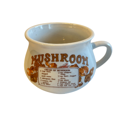 Vintage Recipe Soup Mugs (set of 2)