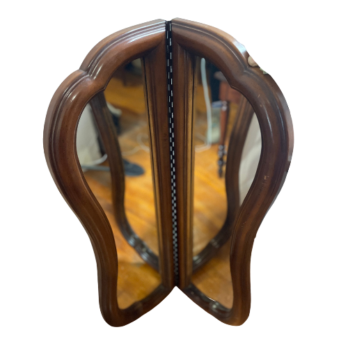 Solid Wood Antique Piano Mirror