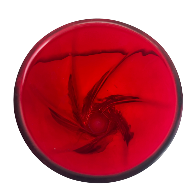 Ruby Red Glass Vase
