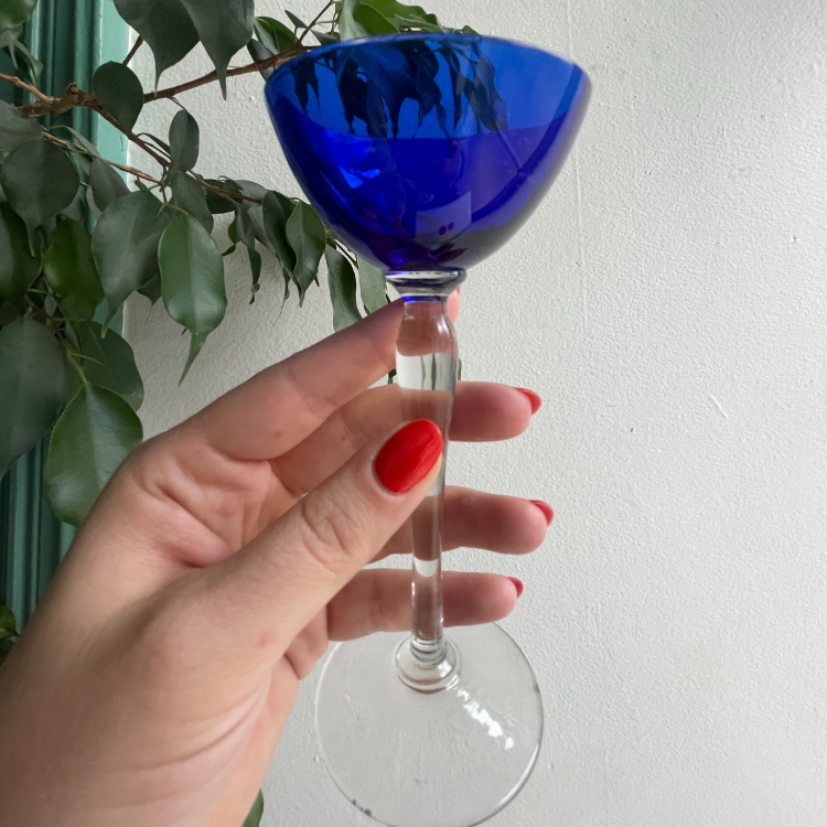 Coloured Coupe Glasses (set of 3)